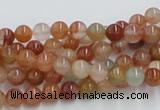 CDQ01 15.5 inches 6mm round natural red quartz beads wholesale