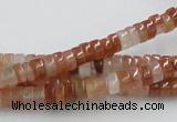 CDQ03 15.5 inches 3*6mm rondelle natural red quartz beads wholesale