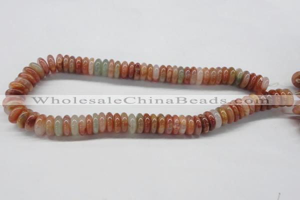 CDQ31 15.5 inches 4*14mm rondelle natural red quartz beads wholesale