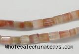 CDQ34 15.5 inches 4*6mm cuboid natural red quartz beads wholesale