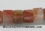 CDQ37 15.5 inches 12*12mm cube natural red quartz beads wholesale