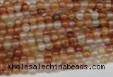 CDQ45 15.5 inches 4mm round natural red quartz beads wholesale