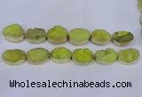 CDQ501 20*30mm - 22*30mm oval druzy quartz beads wholesale