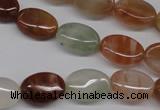 CDQ51 15.5 inches 10*14mm oval natural red quartz beads wholesale