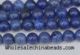 CDU340 15.5 inches 4mm round blue dumortierite beads wholesale