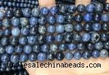 CDU352 15.5 inches 8mm round blue dumortierite beads wholesale