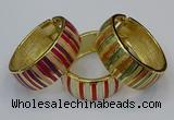 CEB170 25mm width gold plated alloy with enamel bangles wholesale