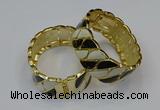 CEB176 25mm width gold plated alloy with enamel bangles wholesale