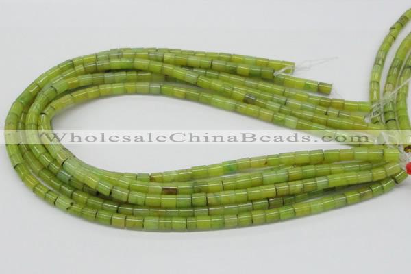 CEJ01 15.5 inches 6*8mm column lemon jade beads wholesale