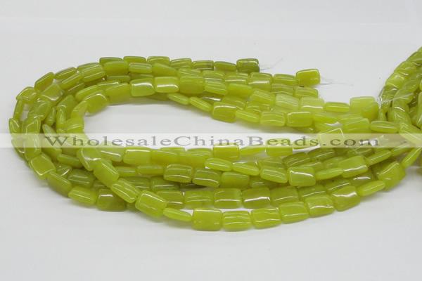 CEJ03 15.5 inches 10*14mm rectangle lemon jade beads wholesale