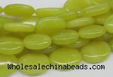 CEJ06 15.5 inches 12*16mm oval lemon jade beads wholesale