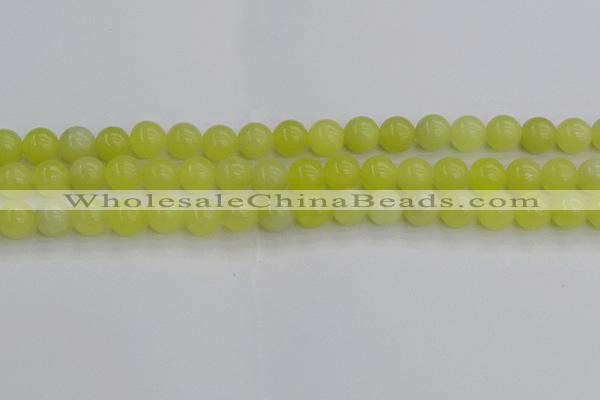 CEJ202 15.5 inches 8mm round lemon jade beads wholesale