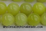 CEJ203 15.5 inches 10mm round lemon jade beads wholesale