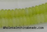 CEJ211 15.5 inches 2*6mm rondelle lemon jade beads wholesale