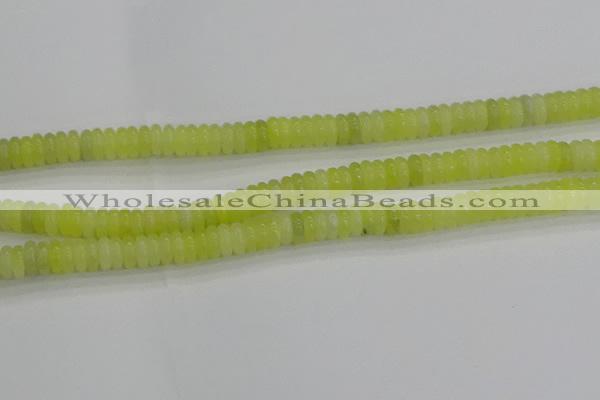 CEJ211 15.5 inches 2*6mm rondelle lemon jade beads wholesale