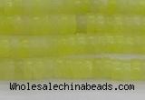 CEJ219 15.5 inches 2*4mm heishi lemon jade beads wholesale