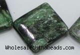 CEM23 15.5 inches 30*30mm diamond emerald gemstone beads wholesale