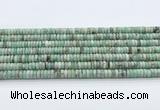 CEM70 15.5 inches 3.5*7mm rondelle emerald gemstone beads