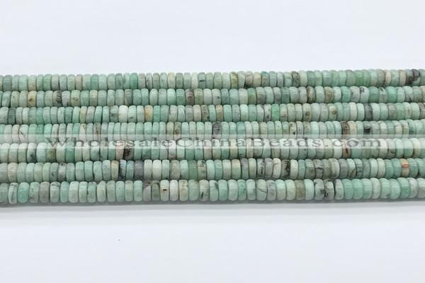 CEM70 15.5 inches 3.5*7mm rondelle emerald gemstone beads