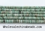 CEM71 15.5 inches 4.5*8mm rondelle emerald gemstone beads