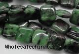 CEP14 15.5 inches 12*12mm square epidote gemstone beads wholesale