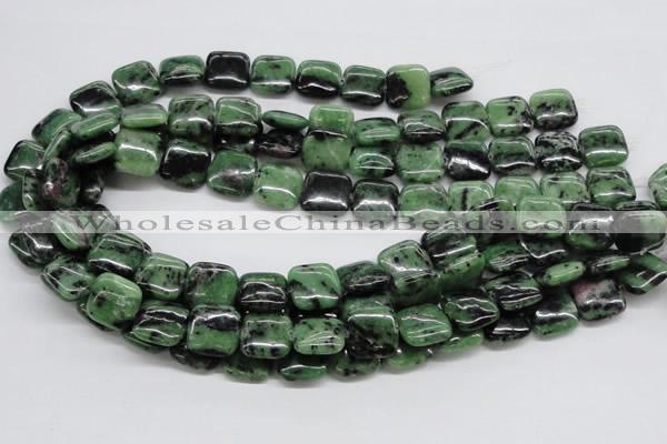 CEP15 15.5 inches 15*15mm square epidote gemstone beads wholesale