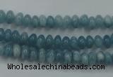 CEQ22 15.5 inches 4*6mm rondelle blue sponge quartz beads