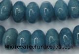 CEQ28 15.5 inches 10*16mm rondelle blue sponge quartz beads