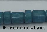 CEQ85 15.5 inches 9*14mm - 13*16mm blue sponge quartz beads