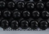 CEY02 15.5 inches 6mm round black ebony wood beads wholesale