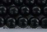 CEY05 15.5 inches 12mm round black ebony wood beads wholesale