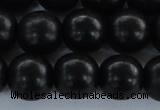 CEY07 15.5 inches 16mm round black ebony wood beads wholesale