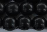 CEY08 15.5 inches 18mm round black ebony wood beads wholesale