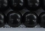 CEY09 15.5 inches 20mm round black ebony wood beads wholesale