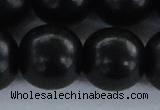 CEY10 15.5 inches 25mm round black ebony wood beads wholesale