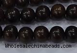 CEY52 15.5 inches 8mm round ebony wood beads wholesale