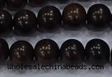 CEY53 15.5 inches 10mm round ebony wood beads wholesale