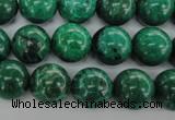 CFA75 15.5 inches 12mm round green chrysanthemum agate beads