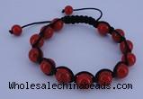 CFB510 10mm round turquoise beads adjustable bracelet wholesale