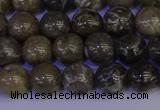 CFC212 15.5 inches 8mm round grey fossil coral beads wholesale