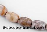 CFC51 10*14mm ellipsoid coral fossil jasper beads wholesale