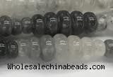 CFG1541 15.5 inches 10*30mm carved rice cloudy quartz beads