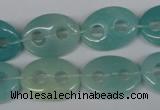 CFG294 15.5 inches 15*20mm carved oval amazonite gemstone beads