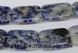 CFG320 15.5 inches 15*20mm carved rectangle sodalite beads