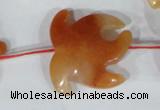 CFG511 15.5 inches 24*28mm carved animal red aventurine beads