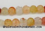 CFG57 15.5 inches 8*10mm carved pig-shaped agate gemstone beads