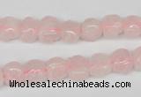 CFG58 15.5 inches 8*10mm carved pig-shaped rose quartz beads