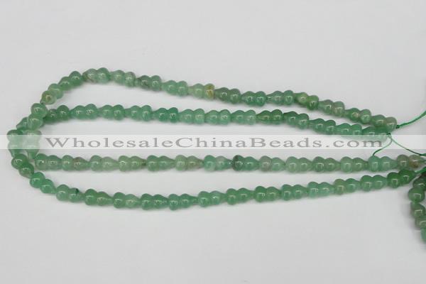 CFG65 15.5 inches 8*13mm carved calabash green aventurine beads