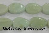 CFG815 12.5 inches 15*20mm carved leaf amazonite beads wholesale