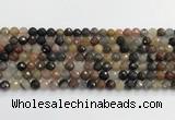 CFJ217 15.5 inches 6mm faceted round fancy jasper beads